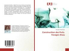 Buchcover von Construction des Puits. Forages d'eau