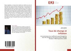 Buchcover von Taux de change et inflation