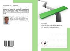 Buchcover von Les formes de la proximité