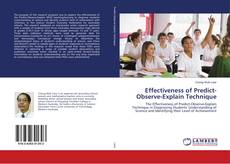 Bookcover of Effectiveness of Predict-Observe-Explain Technique