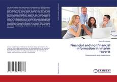Couverture de Financial and nonfinancial information in interim reports