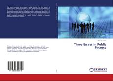 Обложка Three Essays in Public Finance