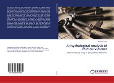 Portada del libro de A Psychological Analysis of Political Violence