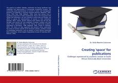 Creating ''space'' for publications kitap kapağı