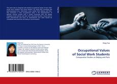Capa do livro de Occupational Values of Social Work Students 