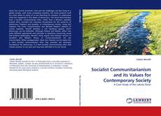 Copertina di Socialist Communitarianism and its Values for Contemporary Society