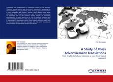 Capa do livro de A Study of Rolex Advertisement Translations 