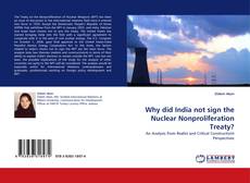 Why did India not sign the Nuclear Nonproliferation Treaty? kitap kapağı