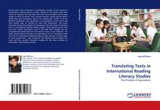 Capa do livro de Translating Texts in International Reading Literacy Studies 