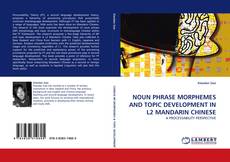 Capa do livro de NOUN PHRASE MORPHEMES AND TOPIC DEVELOPMENT IN L2 MANDARIN CHINESE 