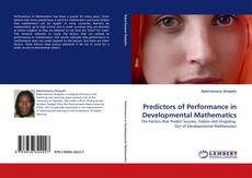 Capa do livro de Predictors of Performance in Developmental Mathematics 