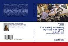 Buchcover von Care of family with critically ill patients in emergency departments