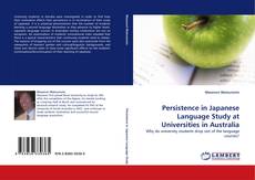 Persistence in Japanese Language Study at Universities in Australia kitap kapağı