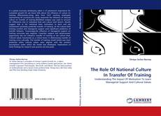 Buchcover von The Role Of National Culture In Transfer Of Training