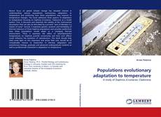 Bookcover of Populations evolutionary adaptation to temperature