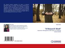 Bookcover of "A Research Work"
