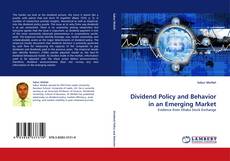 Buchcover von Dividend Policy and Behavior in an Emerging Market