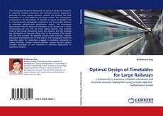 Portada del libro de Optimal Design of Timetables for Large Railways