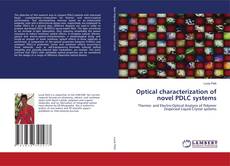 Обложка Optical characterization of novel PDLC systems