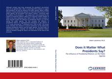 Does it Matter What Presidents Say? kitap kapağı
