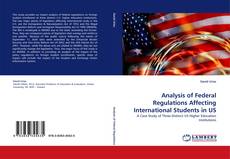 Portada del libro de Analysis of Federal Regulations Affecting International Students in US