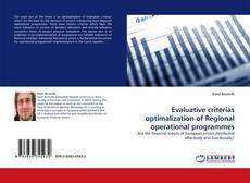 Evaluative criterias optimalization of Regional operational programmes的封面