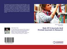 Обложка Role Of E-Journals And Printed Journals In Research
