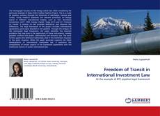 Copertina di Freedom of Transit in International Investment Law