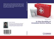 Buchcover von In Vitro Durability of Immediate Dentine Sealing