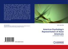 Portada del libro de American Psychology''s Representation of Asian Americans