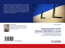 Copertina di Implementation of the Directive 2007/66/EC in Latvia