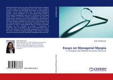 Bookcover of Essays on Managerial Myopia