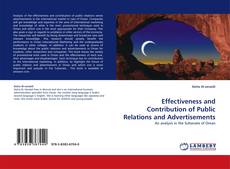 Bookcover of Effectiveness and Contribution of Public Relations and Advertisements