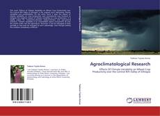 Обложка Agroclimatological Research