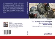 Buchcover von U.S. Army Culture & Foreign Language Advisor Applications