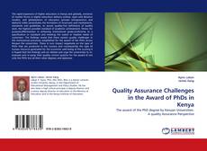 Quality Assurance Challenges in the Award of PhDs in Kenya kitap kapağı