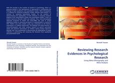 Couverture de Reviewing Research Evidences in Psychological Research