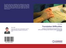 Translation Difficulties kitap kapağı