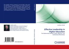 Couverture de Effective Leadership in Higher Education