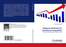 Portada del libro de Adaptive Methods For Variational Inequalities