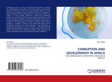 Bookcover of CORRUPTION AND DEVELOPMENT IN AFRICA