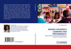 Couverture de RAISING CHILDREN’S LEARNING AND PERFORMANCE: