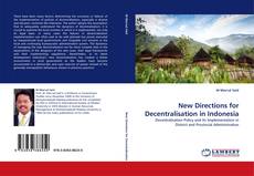 Capa do livro de New Directions for Decentralisation in Indonesia 