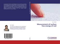 Bookcover of Measurement of surface free energy of nail
