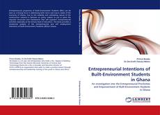 Couverture de Entrepreneurial Intentions of Built-Environment Students in Ghana