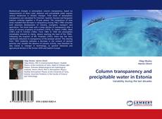 Buchcover von Column transparency and precipitable water in Estonia