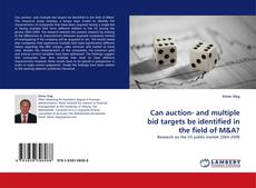 Can auction- and multiple bid targets be identified in the field of M&A? kitap kapağı