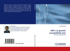 Capa do livro de SNP''s as genetic susceptibility test 