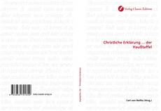 Capa do livro de Christliche Erklärung ... der Haußtaffel 