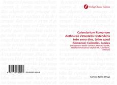 Capa do livro de Calendarium Romanum Aethnicae Vetustatis: Ostendens toto anno dies, (olim apud Romanos) Calendas, Nonas 